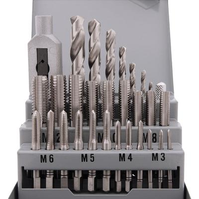 Håndtappe i sæt HSS 29 stk i alt i stålkasse